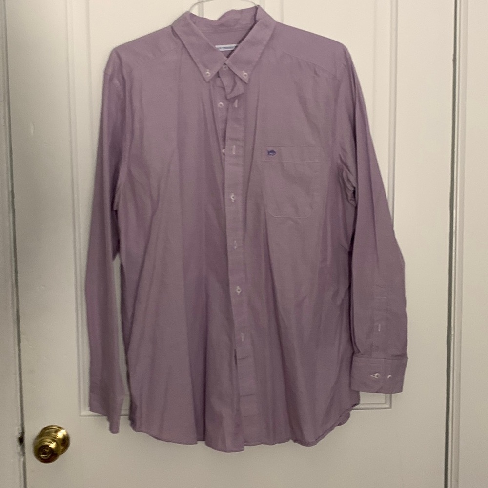 Southern Tide Lavender Button Up